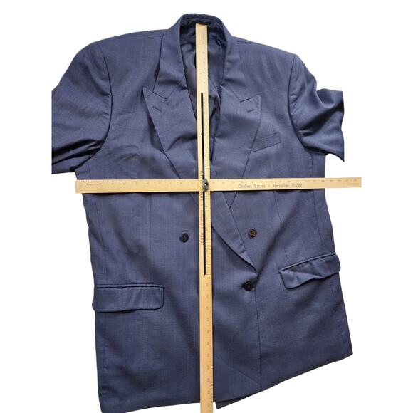Bartolini Roma Sports Coat Men 48L Blazer Wool Double Breasted Italian - Picture 10 of 14